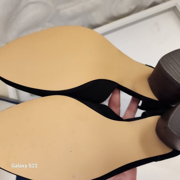 NWT Sbicca Volin Mule Black Teardrop Stacked Heel Suede Leather. Various - Picture 11 of 14